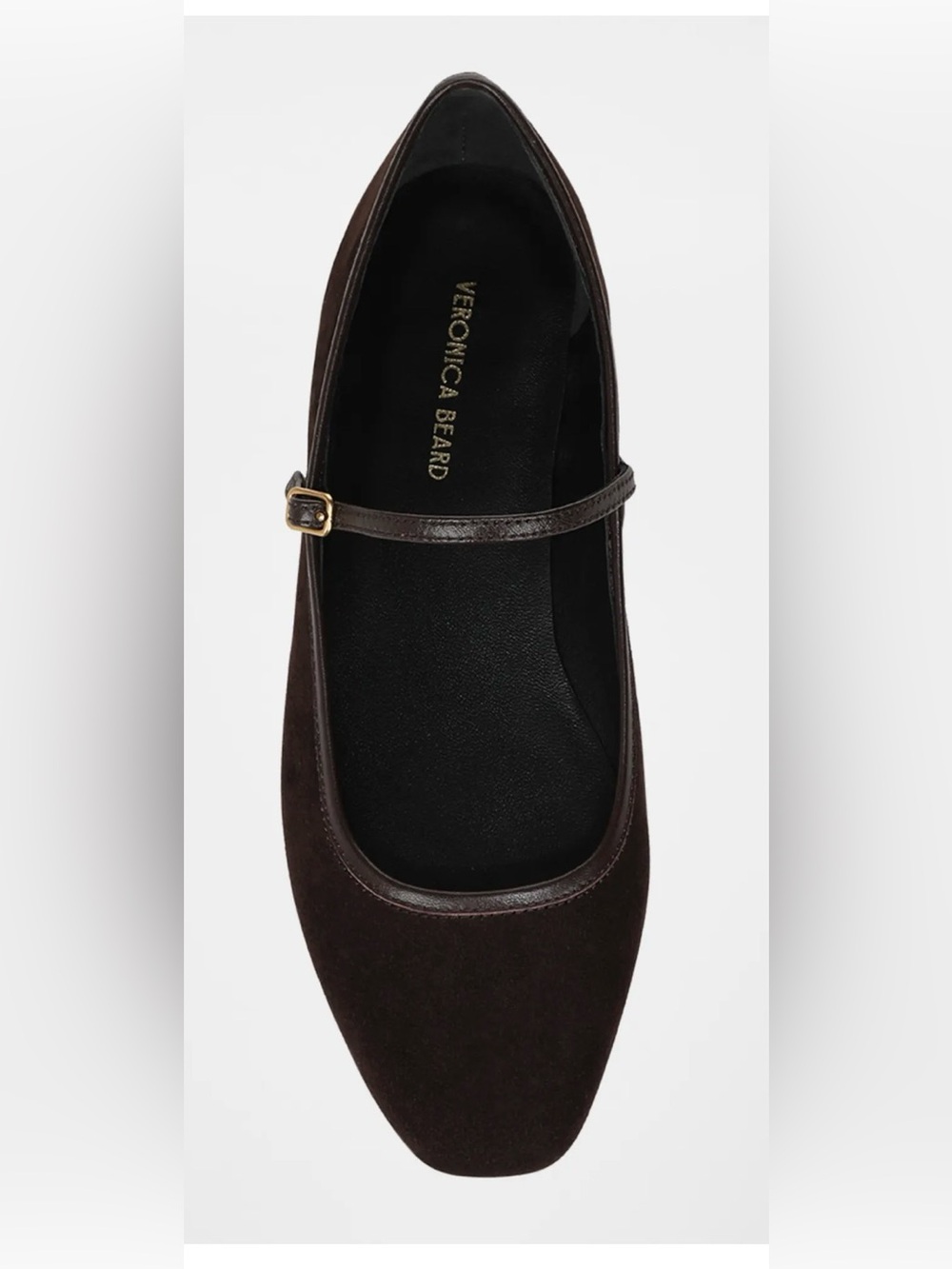 New Veronica Beard Ellie Suede Flat in Color Espresso retail $375 size 8.5 - Picture 3 of 13